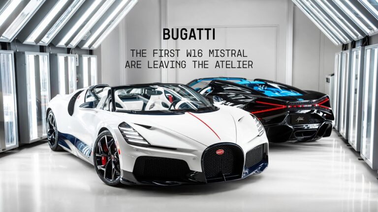 THE FINAL W16 ERA MILESTONE The first W16 Mistral are leaving the BUGATTI Atelier