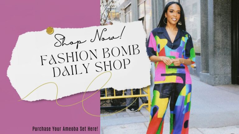 Michelle Williams Stuns in a Multicolor Bruce Glen Ameoba Set on the Tamron Hall Show Shop the Look